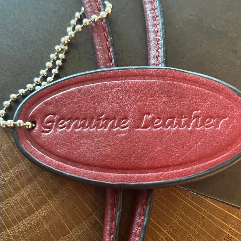 Pelle Studio Red Tote with Branded Patch - Picture 4 of 7
